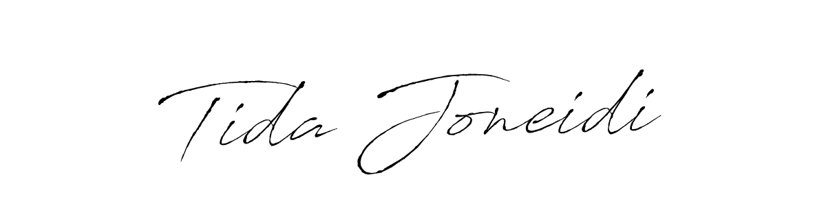 How to make Tida Joneidi signature? Antro_Vectra is a professional autograph style. Create handwritten signature for Tida Joneidi name. Tida Joneidi signature style 6 images and pictures png