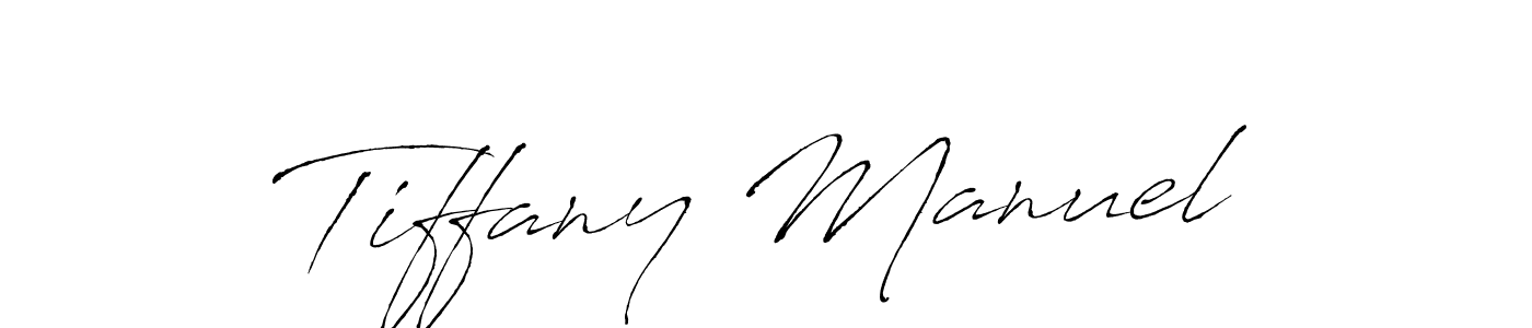 You should practise on your own different ways (Antro_Vectra) to write your name (Tiffany Manuel) in signature. don't let someone else do it for you. Tiffany Manuel signature style 6 images and pictures png