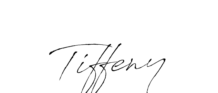 Make a beautiful signature design for name Tiffeny. With this signature (Antro_Vectra) style, you can create a handwritten signature for free. Tiffeny signature style 6 images and pictures png