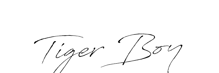 How to make Tiger Boy signature? Antro_Vectra is a professional autograph style. Create handwritten signature for Tiger Boy name. Tiger Boy signature style 6 images and pictures png