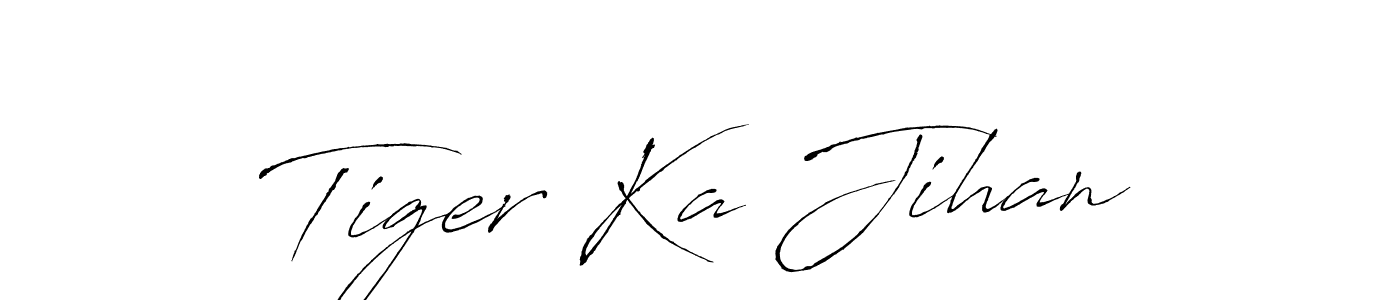 How to Draw Tiger Ka Jihan signature style? Antro_Vectra is a latest design signature styles for name Tiger Ka Jihan. Tiger Ka Jihan signature style 6 images and pictures png