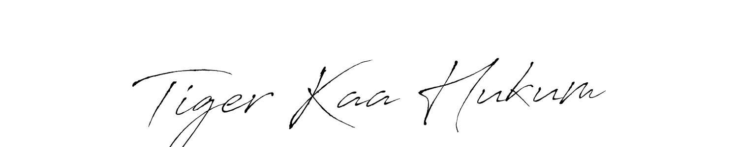 Make a beautiful signature design for name Tiger Kaa Hukum. With this signature (Antro_Vectra) style, you can create a handwritten signature for free. Tiger Kaa Hukum signature style 6 images and pictures png