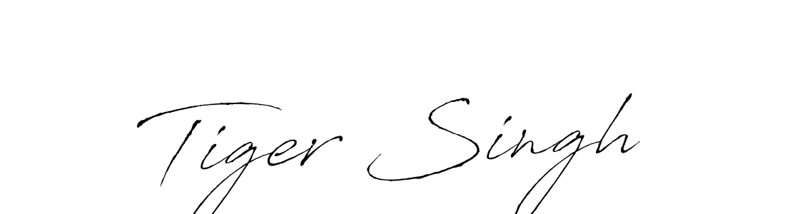 Use a signature maker to create a handwritten signature online. With this signature software, you can design (Antro_Vectra) your own signature for name Tiger Singh. Tiger Singh signature style 6 images and pictures png