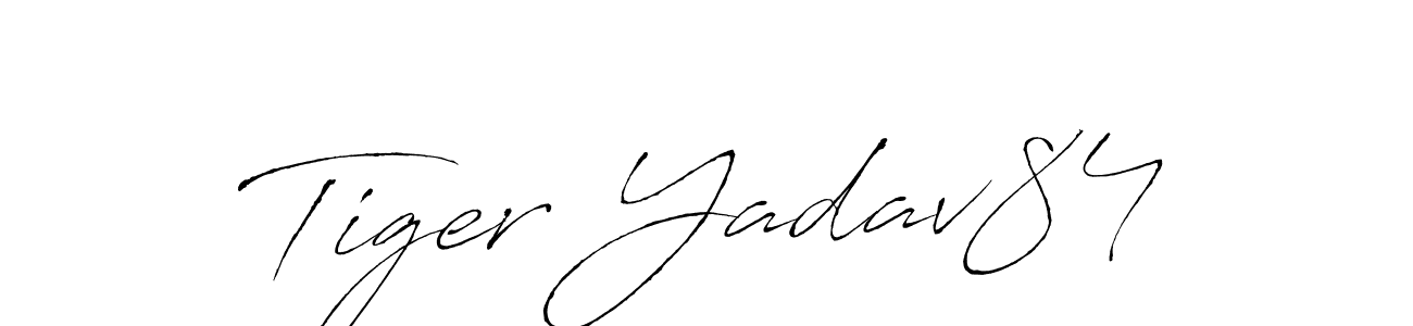 How to make Tiger Yadav84 name signature. Use Antro_Vectra style for creating short signs online. This is the latest handwritten sign. Tiger Yadav84 signature style 6 images and pictures png