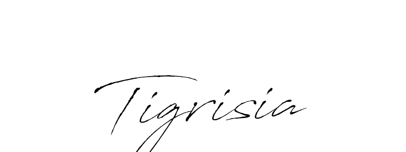 How to make Tigrisia signature? Antro_Vectra is a professional autograph style. Create handwritten signature for Tigrisia name. Tigrisia signature style 6 images and pictures png