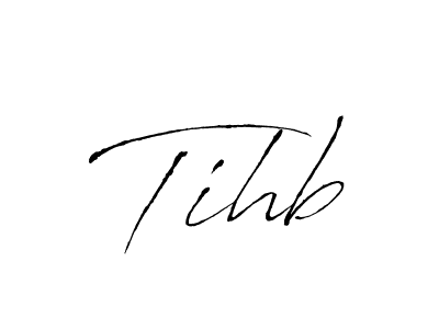 You should practise on your own different ways (Antro_Vectra) to write your name (Tihb) in signature. don't let someone else do it for you. Tihb signature style 6 images and pictures png