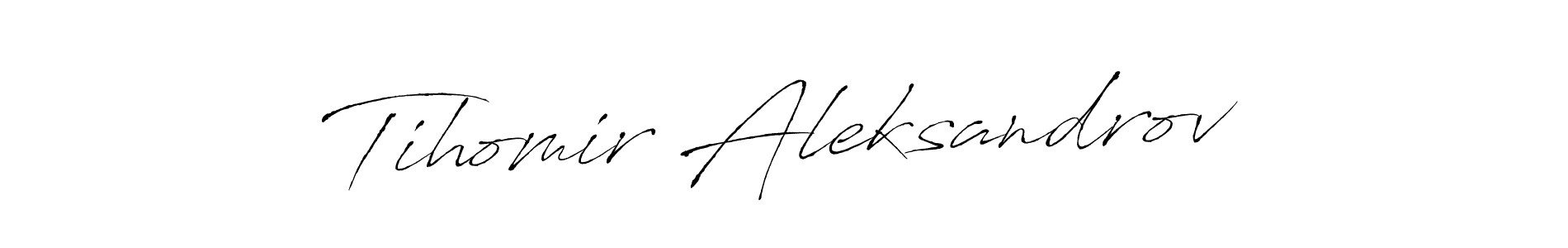 Create a beautiful signature design for name Tihomir Aleksandrov. With this signature (Antro_Vectra) fonts, you can make a handwritten signature for free. Tihomir Aleksandrov signature style 6 images and pictures png