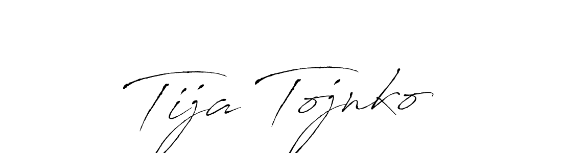 Tija Tojnko stylish signature style. Best Handwritten Sign (Antro_Vectra) for my name. Handwritten Signature Collection Ideas for my name Tija Tojnko. Tija Tojnko signature style 6 images and pictures png