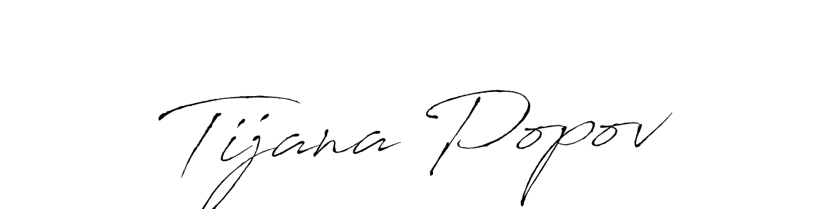 Create a beautiful signature design for name Tijana Popov. With this signature (Antro_Vectra) fonts, you can make a handwritten signature for free. Tijana Popov signature style 6 images and pictures png