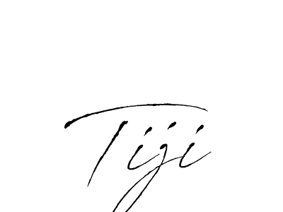 Make a beautiful signature design for name Tiji. With this signature (Antro_Vectra) style, you can create a handwritten signature for free. Tiji signature style 6 images and pictures png