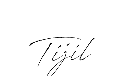 Create a beautiful signature design for name Tijil. With this signature (Antro_Vectra) fonts, you can make a handwritten signature for free. Tijil signature style 6 images and pictures png