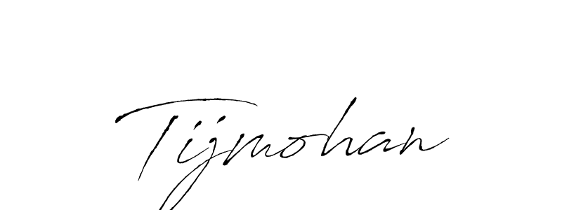 How to make Tijmohan name signature. Use Antro_Vectra style for creating short signs online. This is the latest handwritten sign. Tijmohan signature style 6 images and pictures png
