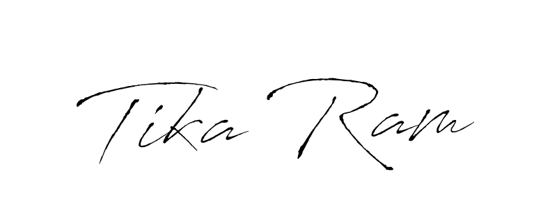 Make a beautiful signature design for name Tika Ram. With this signature (Antro_Vectra) style, you can create a handwritten signature for free. Tika Ram signature style 6 images and pictures png