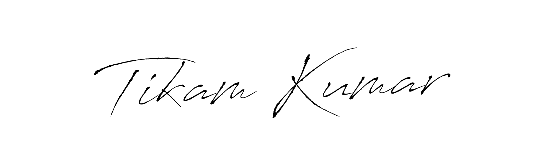 Tikam Kumar stylish signature style. Best Handwritten Sign (Antro_Vectra) for my name. Handwritten Signature Collection Ideas for my name Tikam Kumar. Tikam Kumar signature style 6 images and pictures png