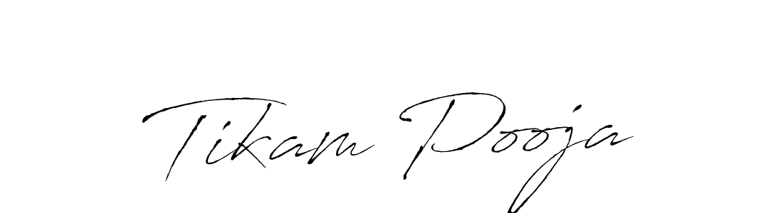 Design your own signature with our free online signature maker. With this signature software, you can create a handwritten (Antro_Vectra) signature for name Tikam Pooja. Tikam Pooja signature style 6 images and pictures png