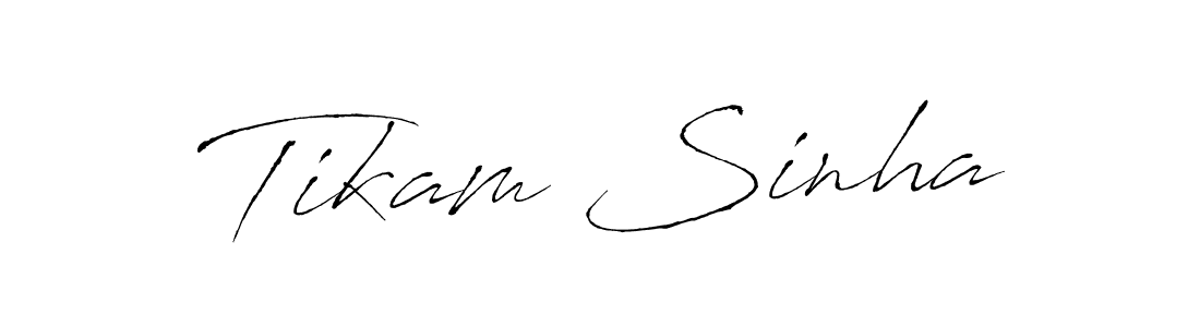 Antro_Vectra is a professional signature style that is perfect for those who want to add a touch of class to their signature. It is also a great choice for those who want to make their signature more unique. Get Tikam Sinha name to fancy signature for free. Tikam Sinha signature style 6 images and pictures png