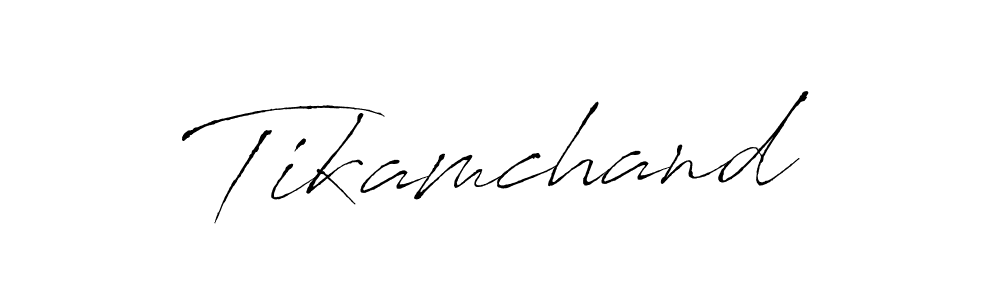 Tikamchand stylish signature style. Best Handwritten Sign (Antro_Vectra) for my name. Handwritten Signature Collection Ideas for my name Tikamchand. Tikamchand signature style 6 images and pictures png