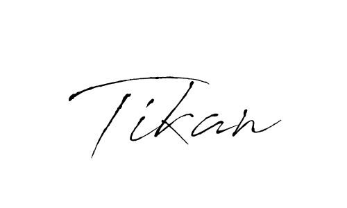 How to make Tikan name signature. Use Antro_Vectra style for creating short signs online. This is the latest handwritten sign. Tikan signature style 6 images and pictures png