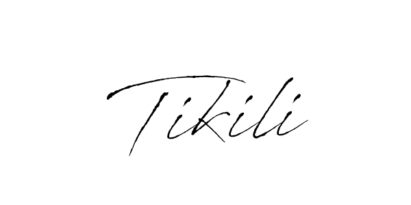 Use a signature maker to create a handwritten signature online. With this signature software, you can design (Antro_Vectra) your own signature for name Tikili. Tikili signature style 6 images and pictures png