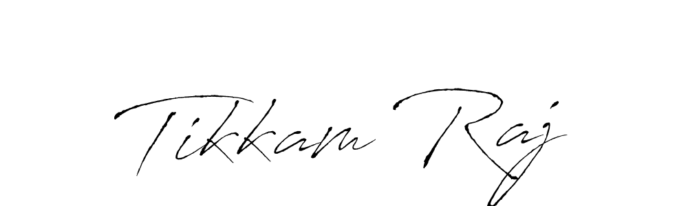 Design your own signature with our free online signature maker. With this signature software, you can create a handwritten (Antro_Vectra) signature for name Tikkam Raj. Tikkam Raj signature style 6 images and pictures png