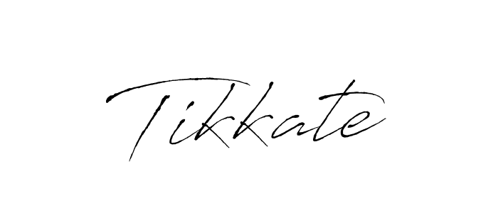 Make a beautiful signature design for name Tikkate. With this signature (Antro_Vectra) style, you can create a handwritten signature for free. Tikkate signature style 6 images and pictures png