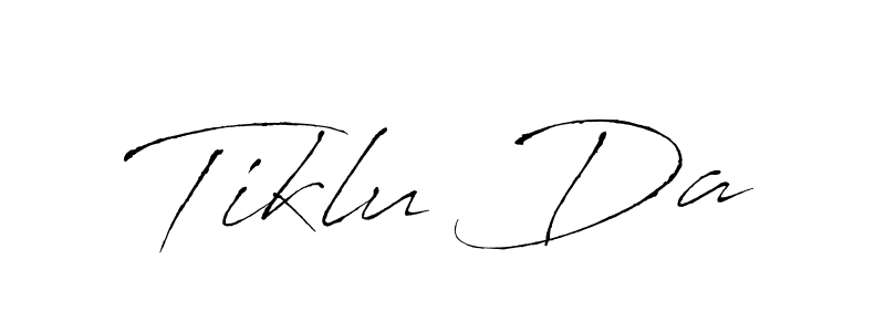 Make a beautiful signature design for name Tiklu Da. Use this online signature maker to create a handwritten signature for free. Tiklu Da signature style 6 images and pictures png