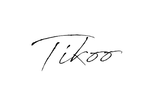 Once you've used our free online signature maker to create your best signature Antro_Vectra style, it's time to enjoy all of the benefits that Tikoo name signing documents. Tikoo signature style 6 images and pictures png
