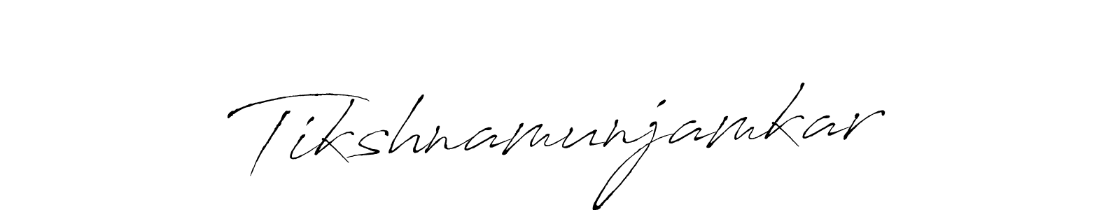 How to make Tikshnamunjamkar signature? Antro_Vectra is a professional autograph style. Create handwritten signature for Tikshnamunjamkar name. Tikshnamunjamkar signature style 6 images and pictures png