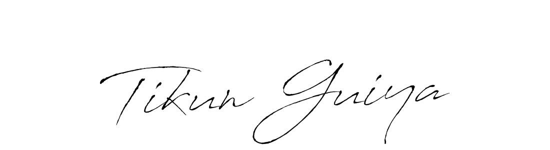It looks lik you need a new signature style for name Tikun Guiya. Design unique handwritten (Antro_Vectra) signature with our free signature maker in just a few clicks. Tikun Guiya signature style 6 images and pictures png