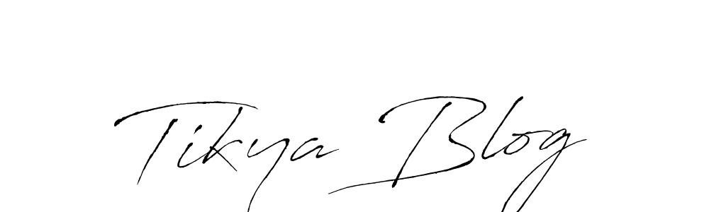 How to make Tikya Blog name signature. Use Antro_Vectra style for creating short signs online. This is the latest handwritten sign. Tikya Blog signature style 6 images and pictures png