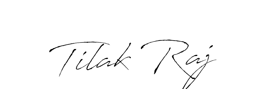 Design your own signature with our free online signature maker. With this signature software, you can create a handwritten (Antro_Vectra) signature for name Tilak Raj. Tilak Raj signature style 6 images and pictures png