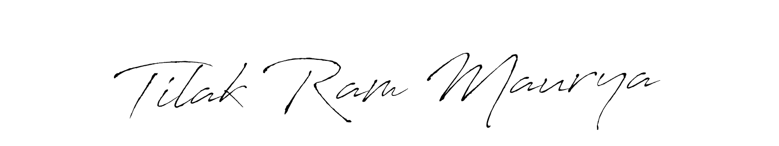 Also we have Tilak Ram Maurya name is the best signature style. Create professional handwritten signature collection using Antro_Vectra autograph style. Tilak Ram Maurya signature style 6 images and pictures png