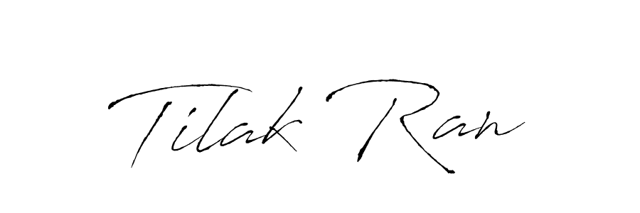 Antro_Vectra is a professional signature style that is perfect for those who want to add a touch of class to their signature. It is also a great choice for those who want to make their signature more unique. Get Tilak Ran name to fancy signature for free. Tilak Ran signature style 6 images and pictures png