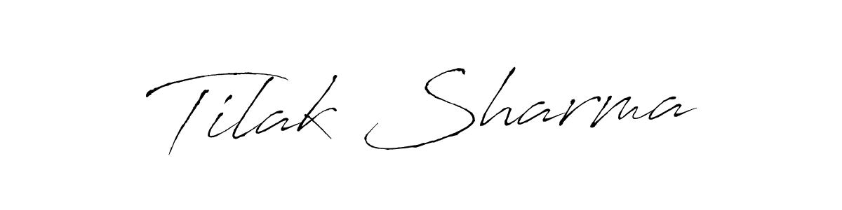 Tilak Sharma stylish signature style. Best Handwritten Sign (Antro_Vectra) for my name. Handwritten Signature Collection Ideas for my name Tilak Sharma. Tilak Sharma signature style 6 images and pictures png