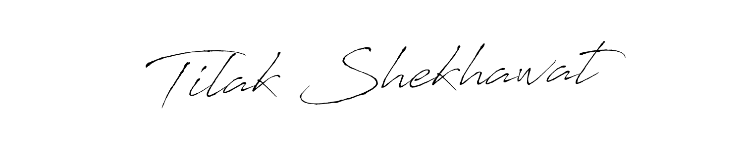 Antro_Vectra is a professional signature style that is perfect for those who want to add a touch of class to their signature. It is also a great choice for those who want to make their signature more unique. Get Tilak Shekhawat name to fancy signature for free. Tilak Shekhawat signature style 6 images and pictures png