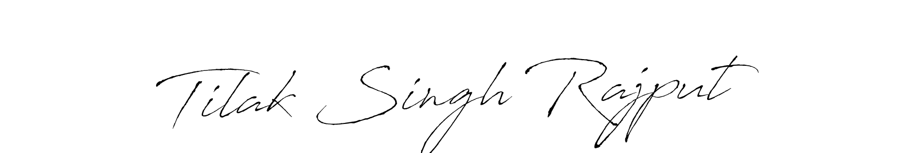 Create a beautiful signature design for name Tilak Singh Rajput. With this signature (Antro_Vectra) fonts, you can make a handwritten signature for free. Tilak Singh Rajput signature style 6 images and pictures png