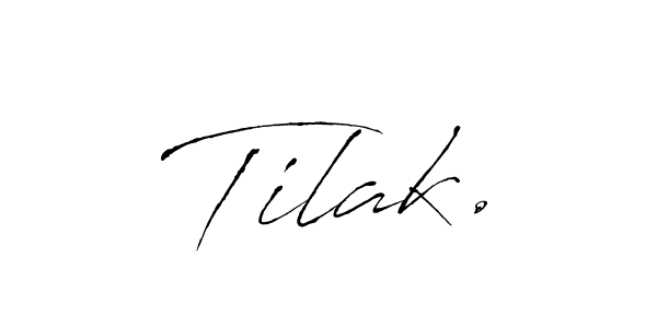 if you are searching for the best signature style for your name Tilak.. so please give up your signature search. here we have designed multiple signature styles  using Antro_Vectra. Tilak. signature style 6 images and pictures png