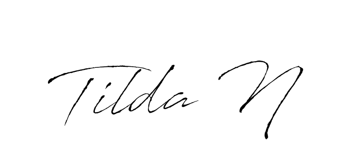 if you are searching for the best signature style for your name Tilda N. so please give up your signature search. here we have designed multiple signature styles  using Antro_Vectra. Tilda N signature style 6 images and pictures png