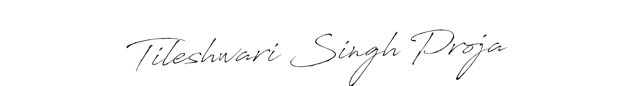 Also we have Tileshwari Singh Proja name is the best signature style. Create professional handwritten signature collection using Antro_Vectra autograph style. Tileshwari Singh Proja signature style 6 images and pictures png