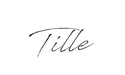 You should practise on your own different ways (Antro_Vectra) to write your name (Tille) in signature. don't let someone else do it for you. Tille signature style 6 images and pictures png