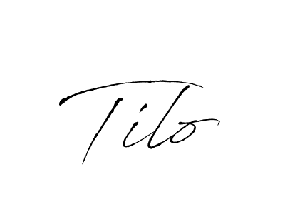 Design your own signature with our free online signature maker. With this signature software, you can create a handwritten (Antro_Vectra) signature for name Tilo. Tilo signature style 6 images and pictures png