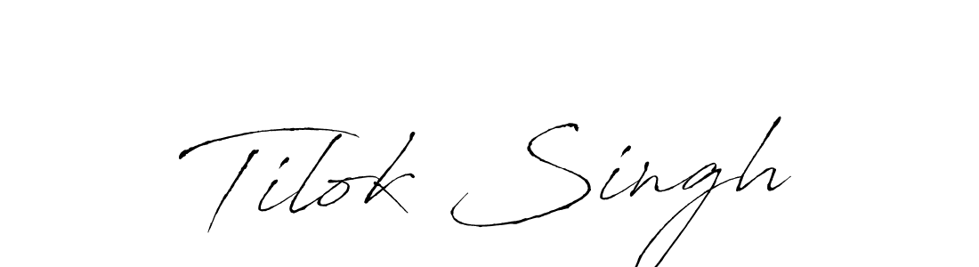 The best way (Antro_Vectra) to make a short signature is to pick only two or three words in your name. The name Tilok Singh include a total of six letters. For converting this name. Tilok Singh signature style 6 images and pictures png