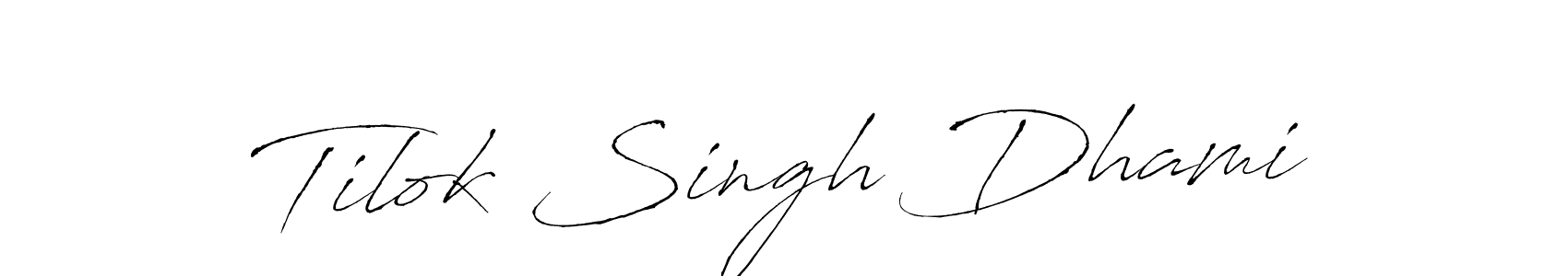 Tilok Singh Dhami stylish signature style. Best Handwritten Sign (Antro_Vectra) for my name. Handwritten Signature Collection Ideas for my name Tilok Singh Dhami. Tilok Singh Dhami signature style 6 images and pictures png