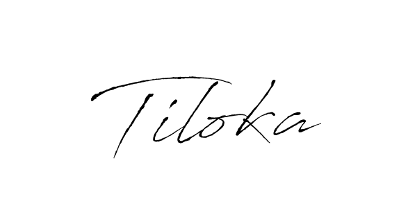 Once you've used our free online signature maker to create your best signature Antro_Vectra style, it's time to enjoy all of the benefits that Tiloka name signing documents. Tiloka signature style 6 images and pictures png