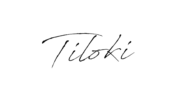 You should practise on your own different ways (Antro_Vectra) to write your name (Tiloki) in signature. don't let someone else do it for you. Tiloki signature style 6 images and pictures png