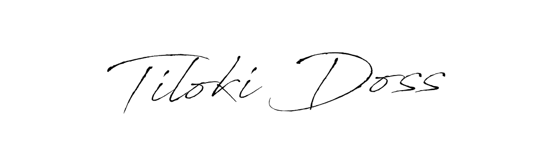 Also You can easily find your signature by using the search form. We will create Tiloki Doss name handwritten signature images for you free of cost using Antro_Vectra sign style. Tiloki Doss signature style 6 images and pictures png