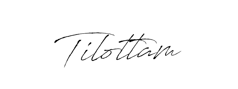 Use a signature maker to create a handwritten signature online. With this signature software, you can design (Antro_Vectra) your own signature for name Tilottam. Tilottam signature style 6 images and pictures png