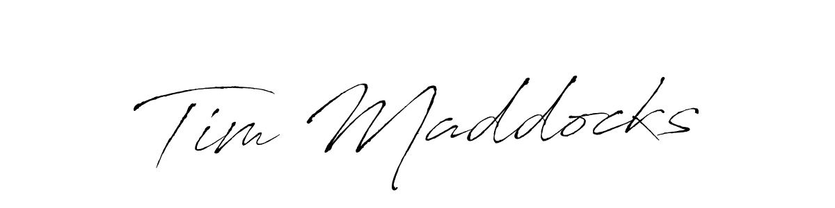 Make a beautiful signature design for name Tim Maddocks. With this signature (Antro_Vectra) style, you can create a handwritten signature for free. Tim Maddocks signature style 6 images and pictures png