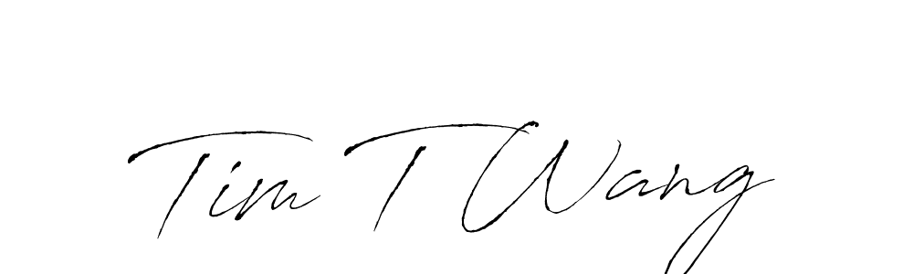 Create a beautiful signature design for name Tim T Wang. With this signature (Antro_Vectra) fonts, you can make a handwritten signature for free. Tim T Wang signature style 6 images and pictures png