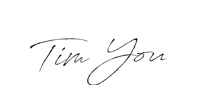 You should practise on your own different ways (Antro_Vectra) to write your name (Tim You) in signature. don't let someone else do it for you. Tim You signature style 6 images and pictures png